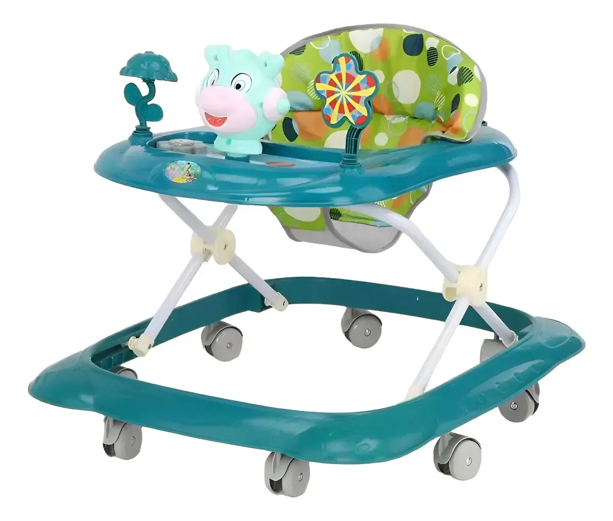 Esteira dobrável portátil Baby Walkers, cor verde