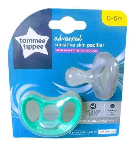 Chupeta Tommee Tippee Advanced Sensitive 0-6m Cinza E Verde