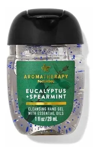 Bath And Body Works 1 Gel Antibacteriano Pocketbac Sanitizante Fragrância Aromaterapia Eucalipto + Hortelã