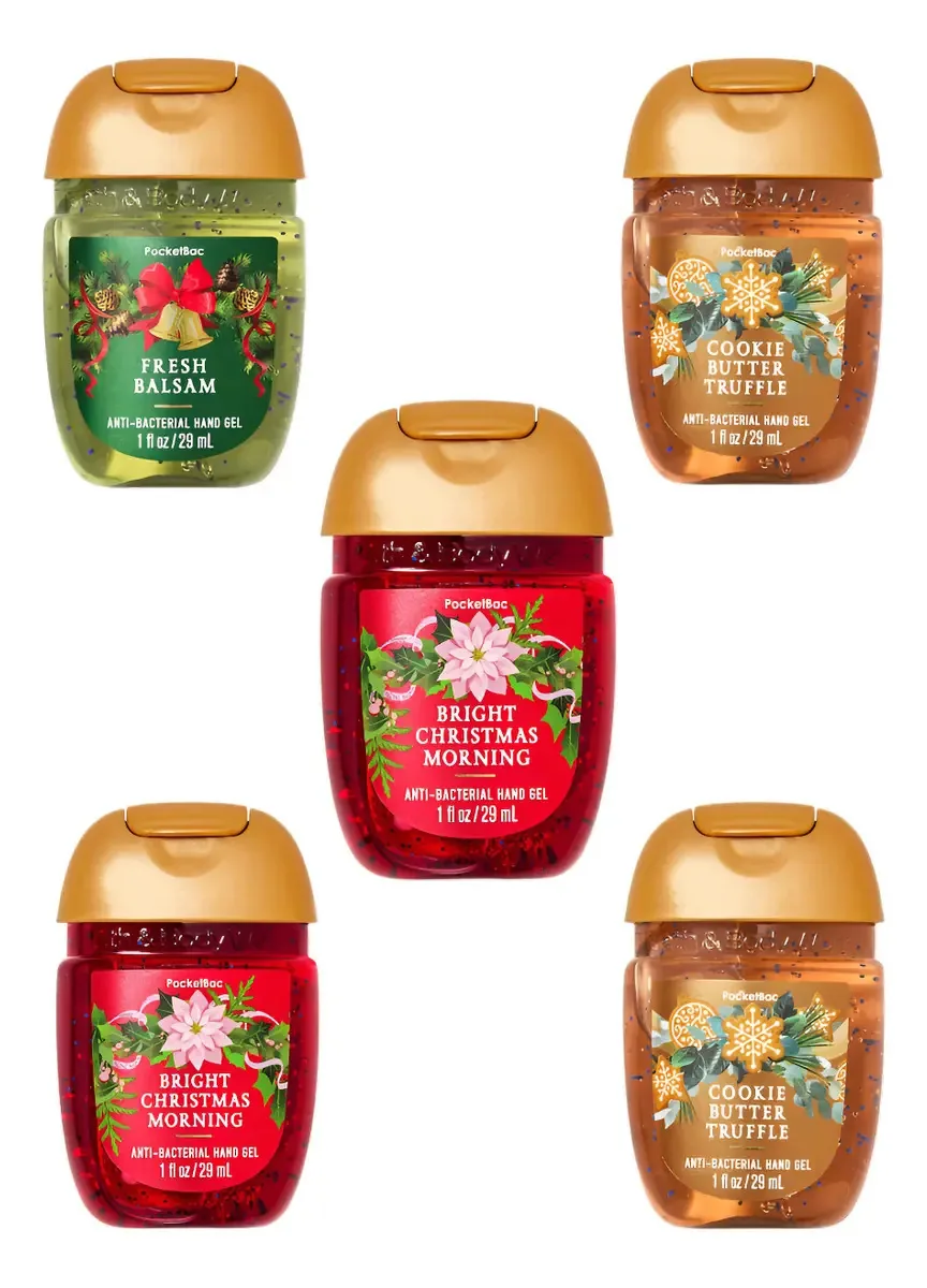 5 Géis Antibacterianos Bath And Body Works Fragrância Home for the Holidays