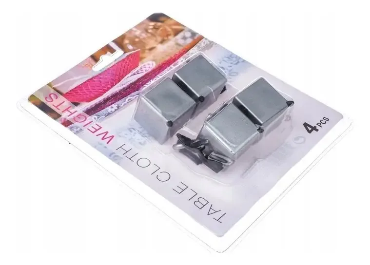 Pacote de 4 toalhas pesadas para toalhas de mesa, bolas, clipes, toalha de mesa, cor cinza, cubos
