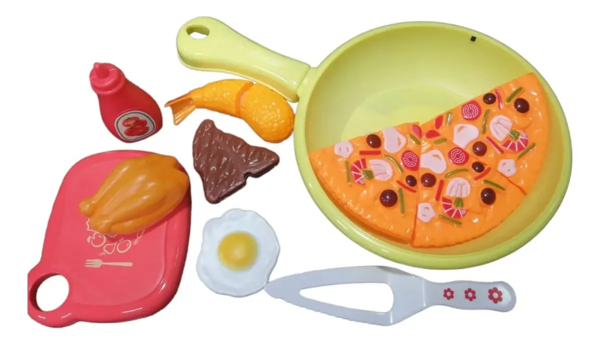 Brinquedo infantil Food Game Kitchen Frigideira