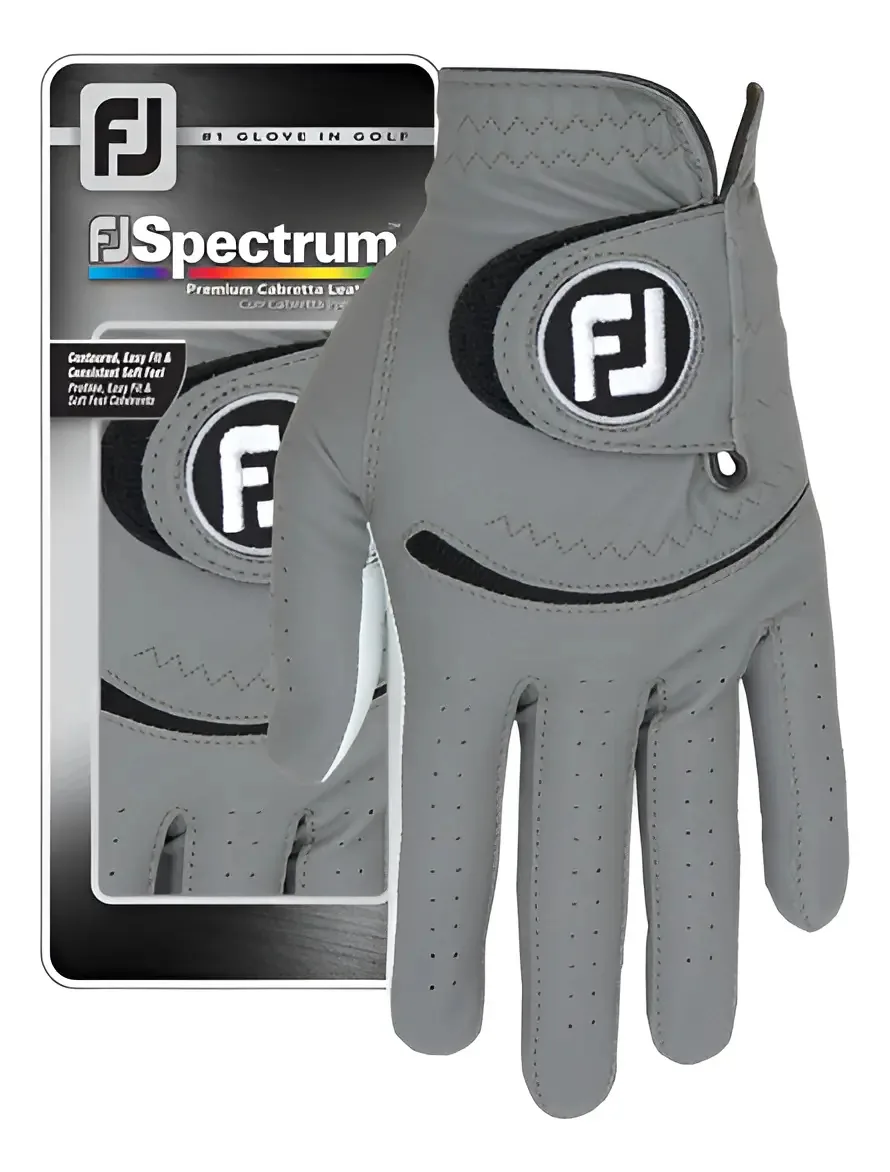 Luva de golfe Footjoy Spectrum - 3 N, cor de golfe, cinza, tamanho grande