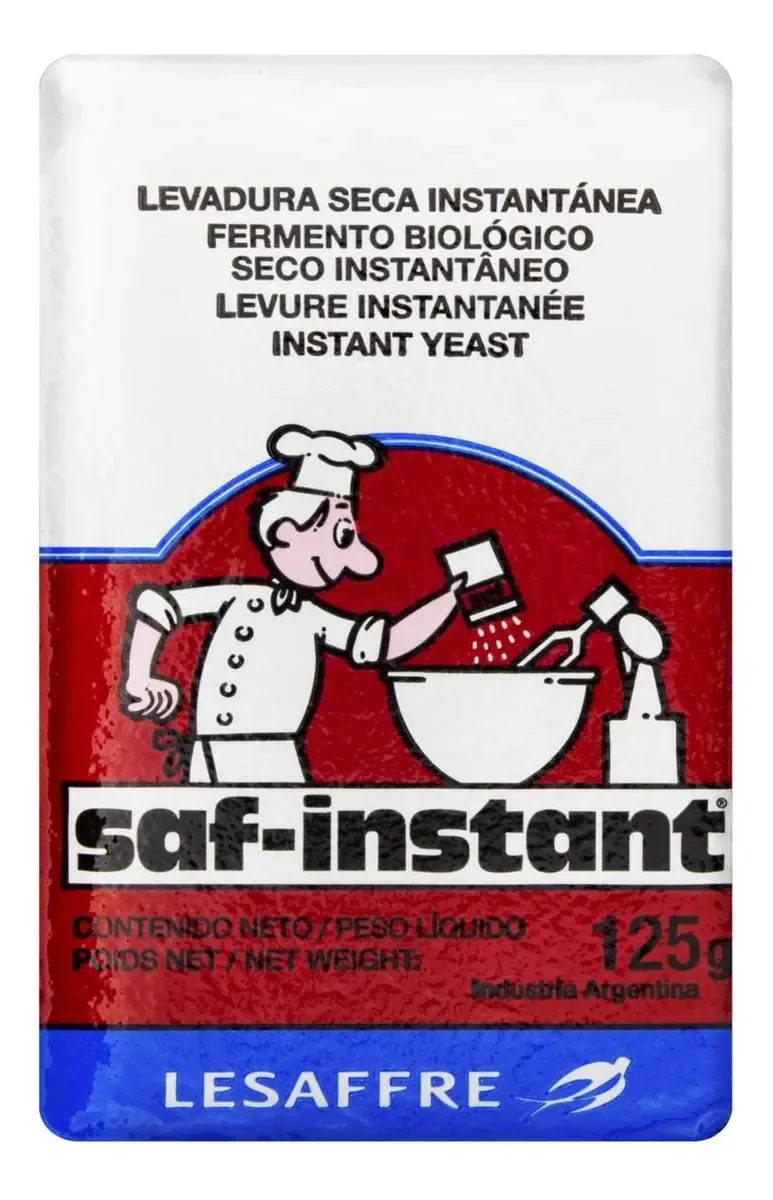 Kit C/ 6 Saf-instant Fermento Biologico Pacote 125g