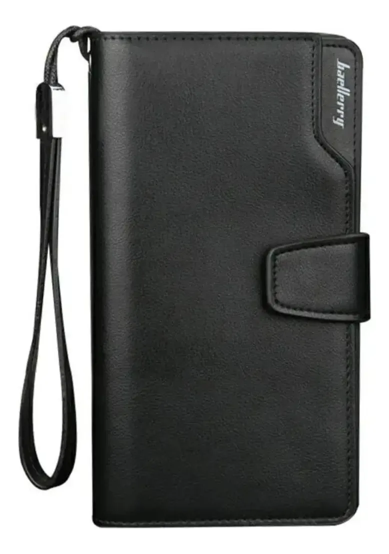 Carteira longa masculina - grande capacidade!!! Cor da padaria: preto
