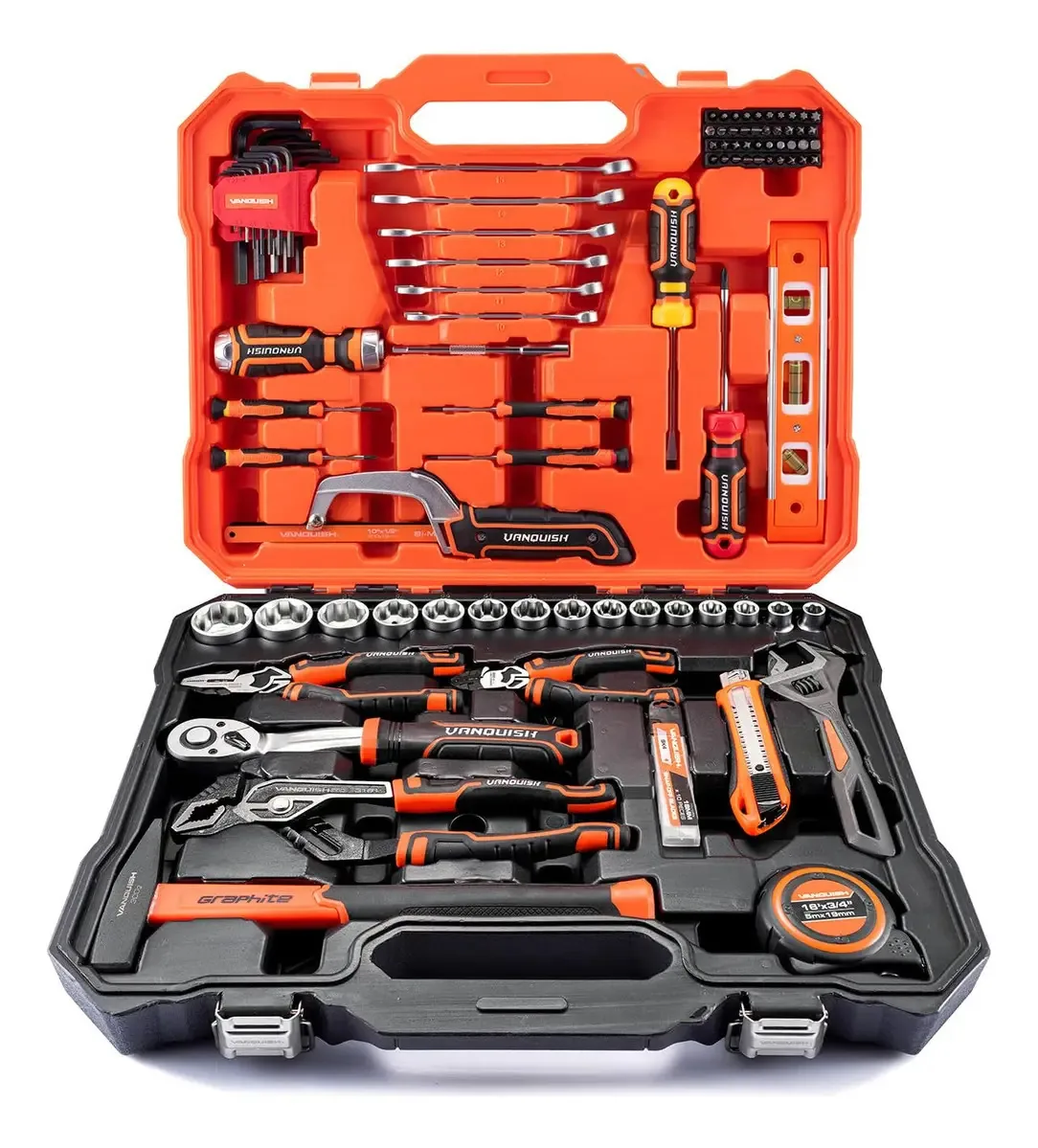 Conjunto de ferramentas Vanquish de 102 peças, kit de ferramentas