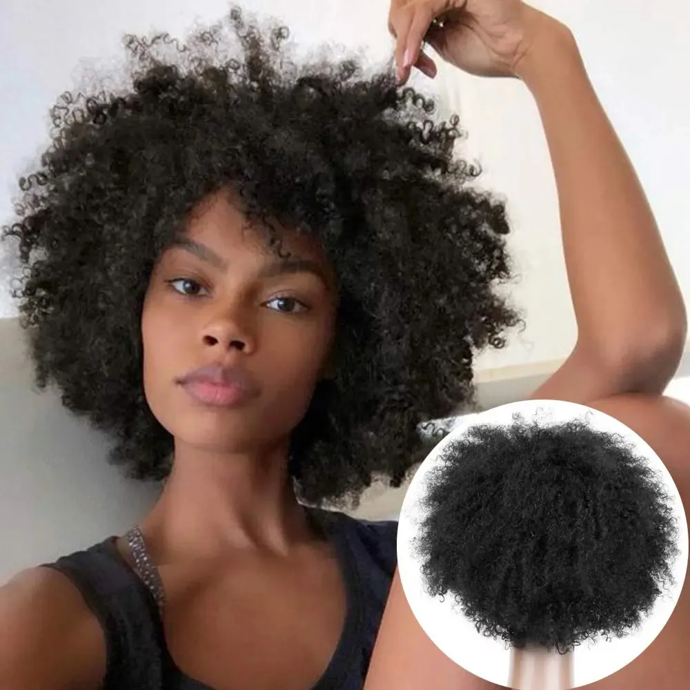 Perucas Becus Afro Curly para mulheres negras, Perucas C