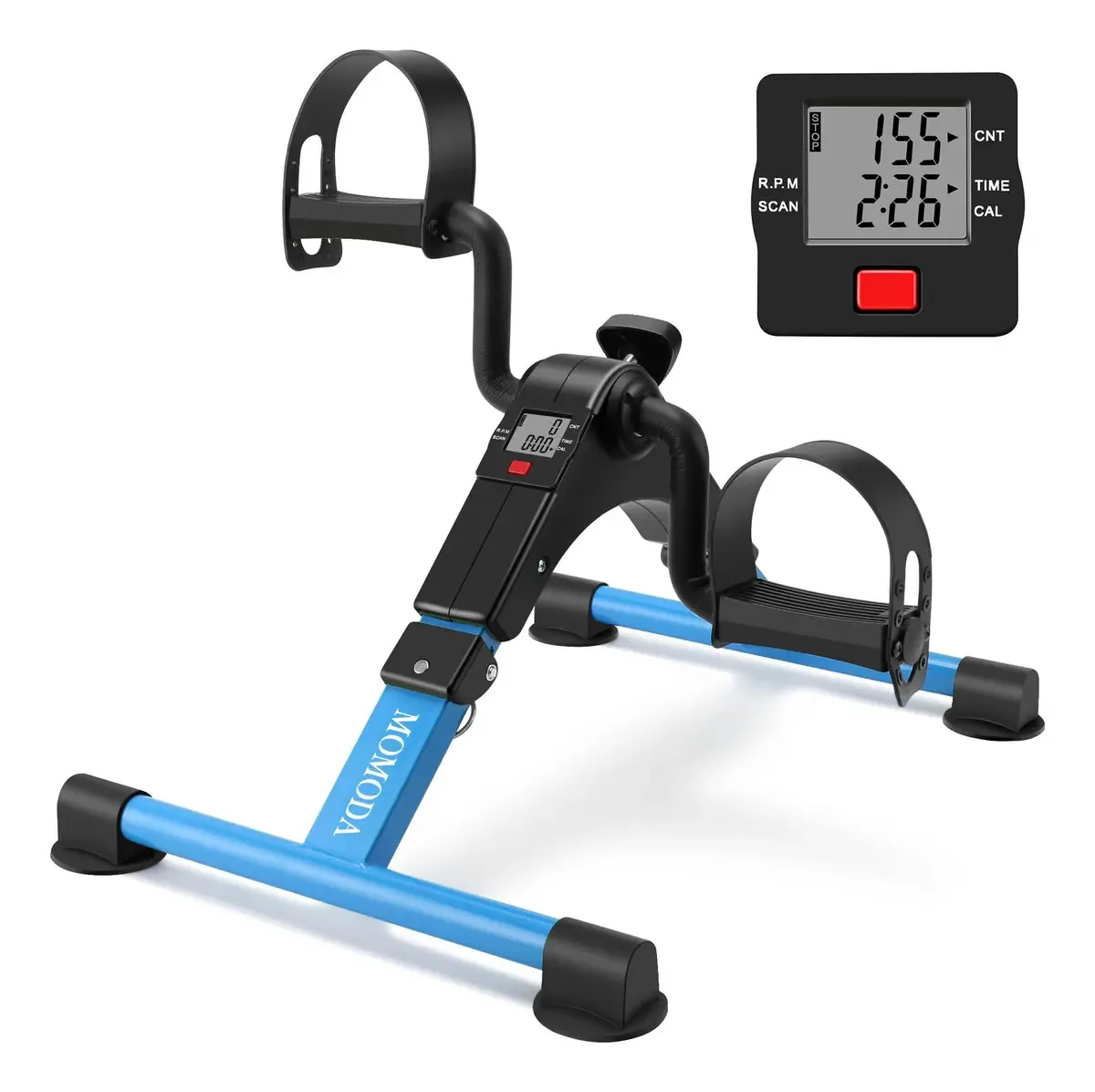 Pedal de exercício LCD para bicicletas ergométricas de pernas e braços