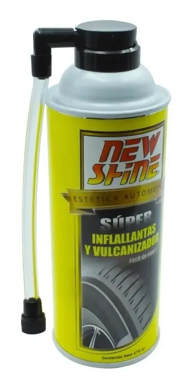 Infladores de vulcanização New Shine 475 Ml, cor preta