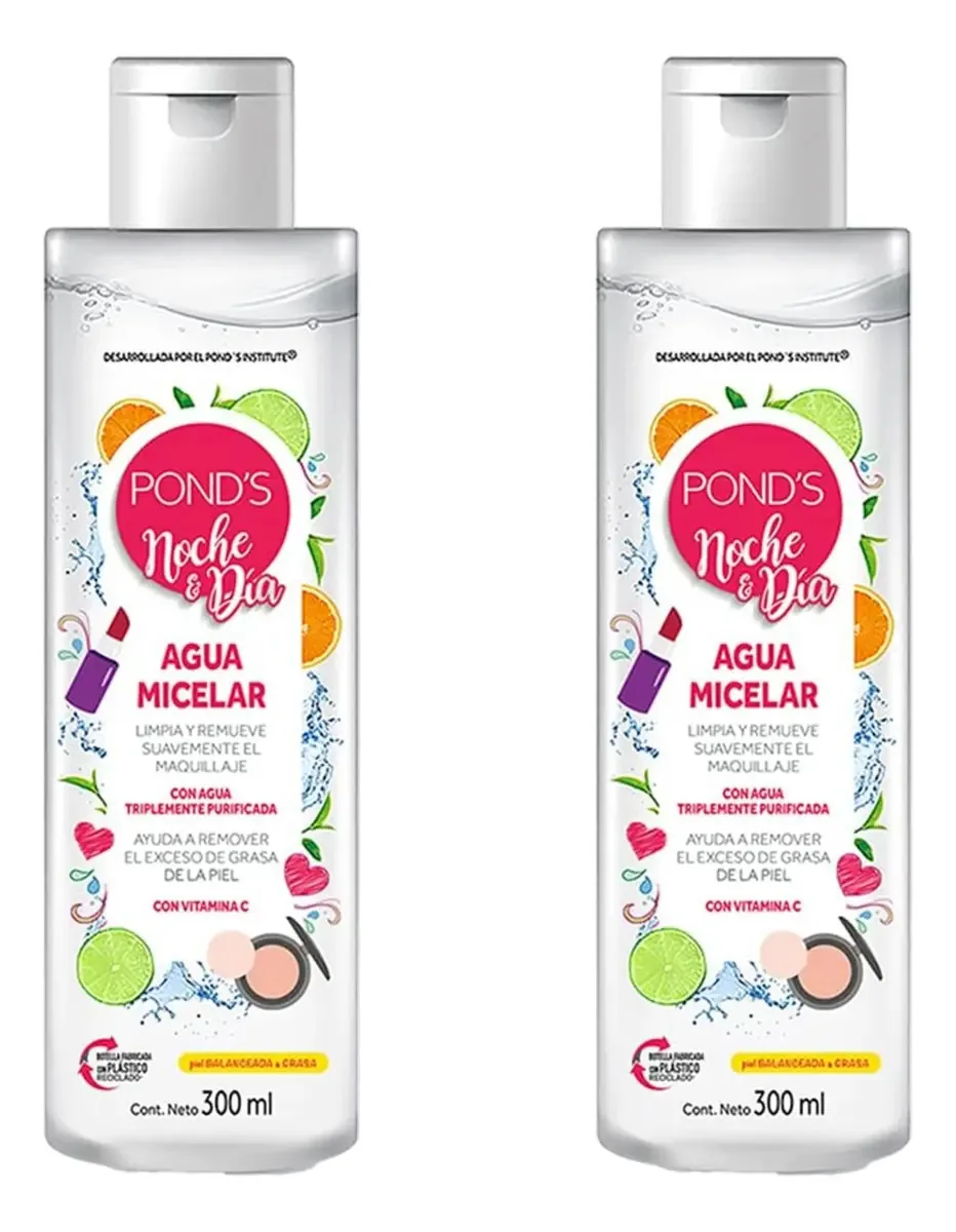 2 Pçs Água Micelar 300 G Para Limpeza Profunda