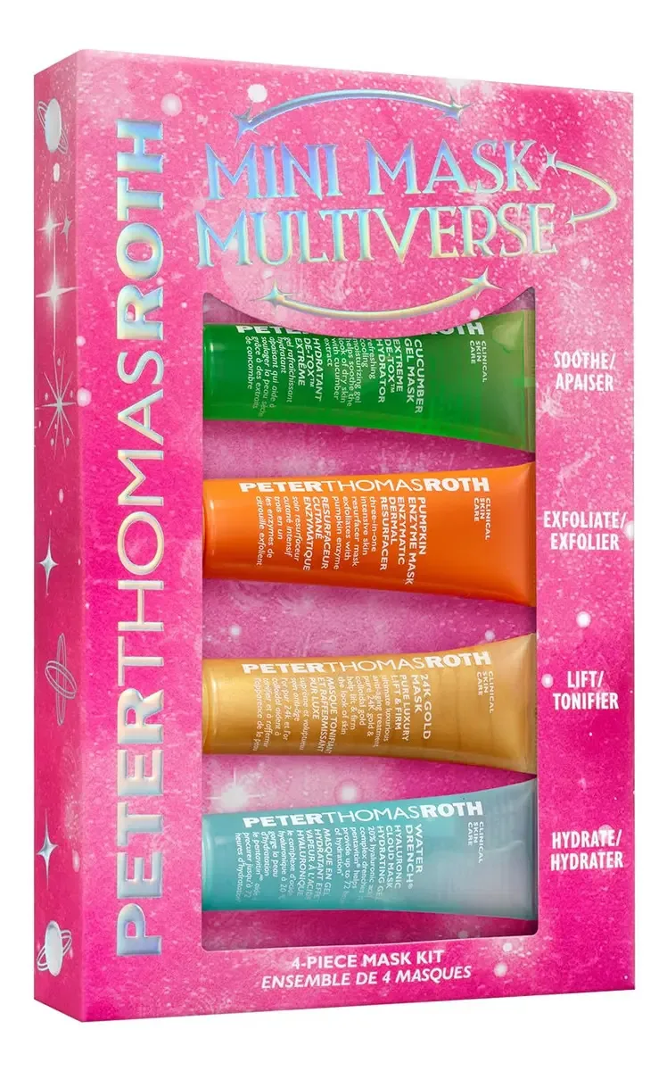 Mini máscara Peter Thomas Roth, kit de 4 máscaras multiversas