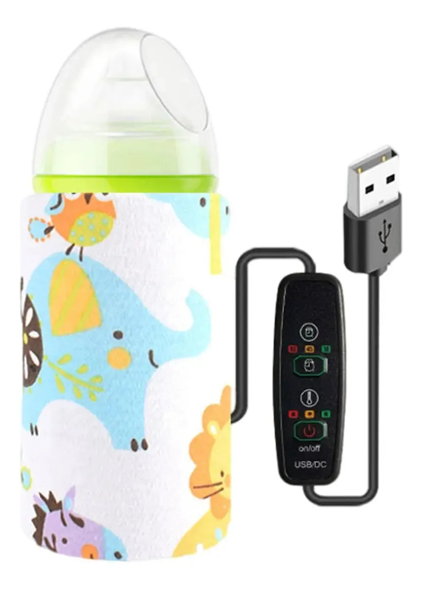 Aquecedor de Mamadeiras USB - Aquecedor de Mamadeiras Portátil para Viagens | Protetor de Calor para Mamadeira Flexível Inteligente, Luva Aquecida para Bebê, Capa Dinâmica Multiuso