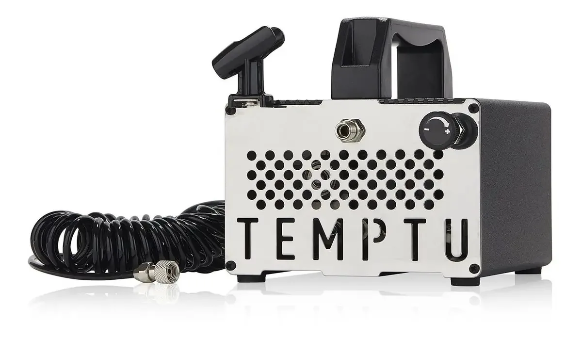 Aerógrafo de maquiagem Temptu, com proteção térmica