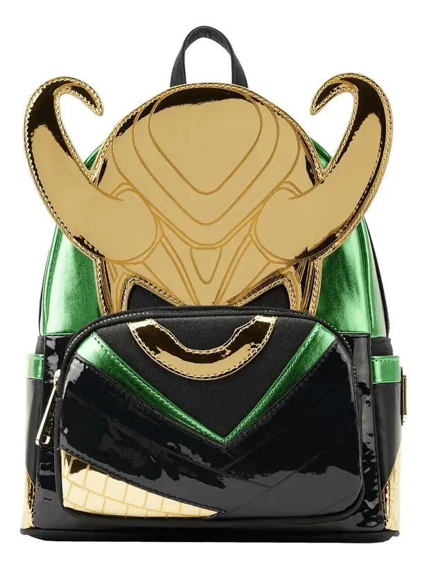 Loungefly Mini Mochila Metálica Para Cosplay De Loki Da Marvel