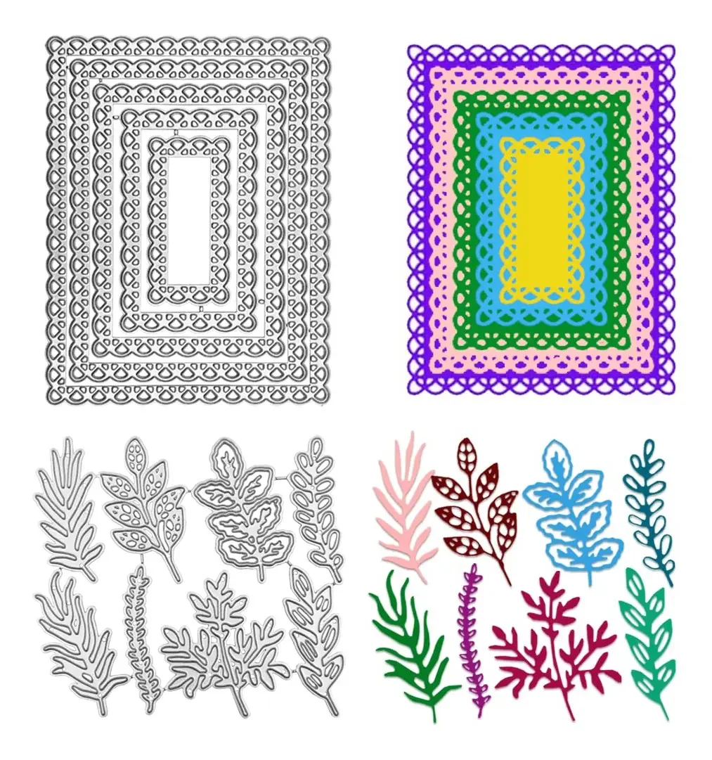 Matrizes de corte retangulares para álbuns de artesanato R