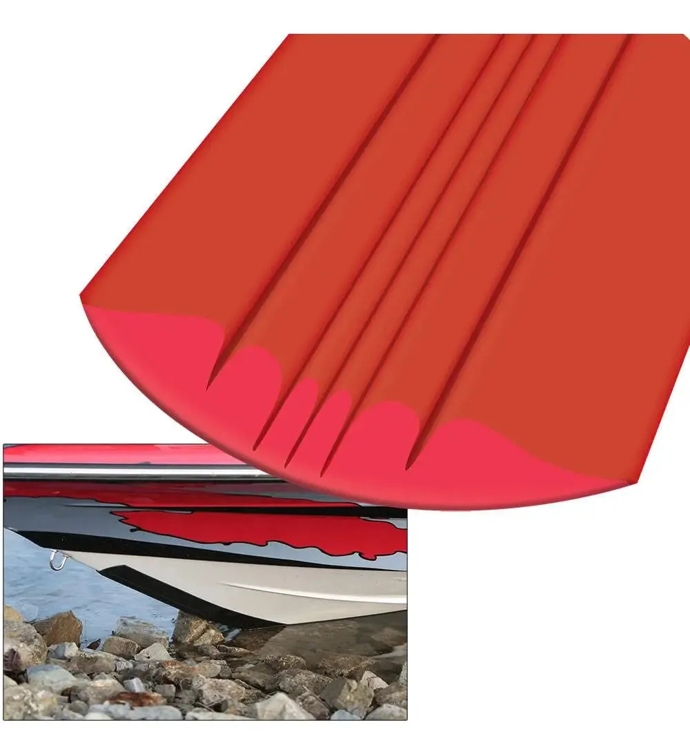 Protetor de quilha vermelho Megaware Keelguard® para barcos