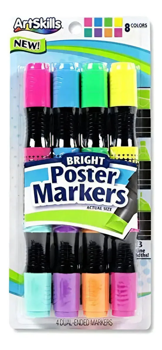 Marcadores de pôster Artskills Jumbo para crianças, marcadores de trocadilhos