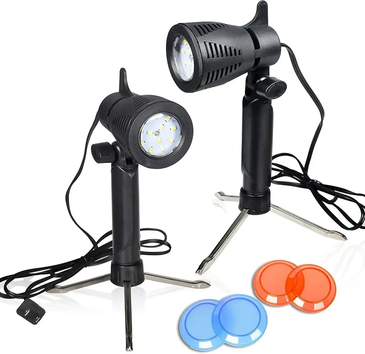 Kit de iluminação inteligente, lâmpada fotográfica, filtros de gel LED