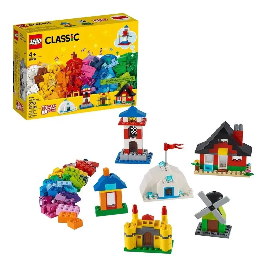 Lego Classic Blocos E Casas 270 Peças 11008