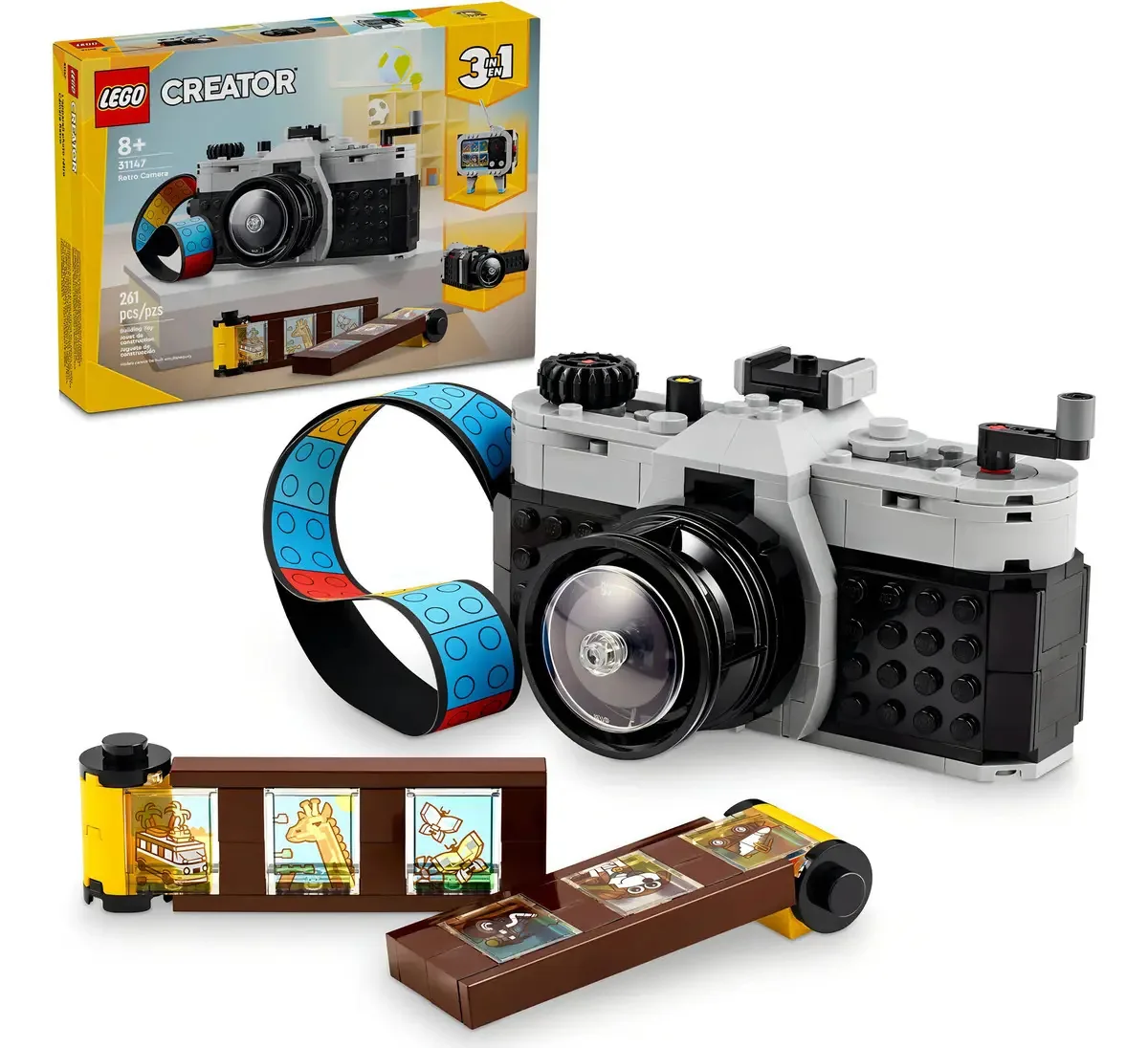 Lego Creator 3 In 1 Retro Camera Toy For Creative Play 31147