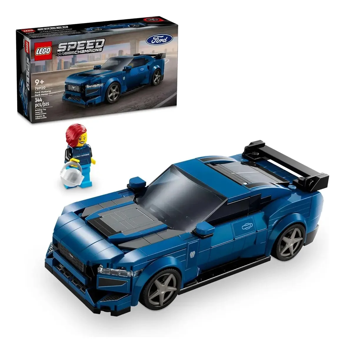 Carro Esportivo Speed Ford Mustang Dark Horse Lego 344 Peças