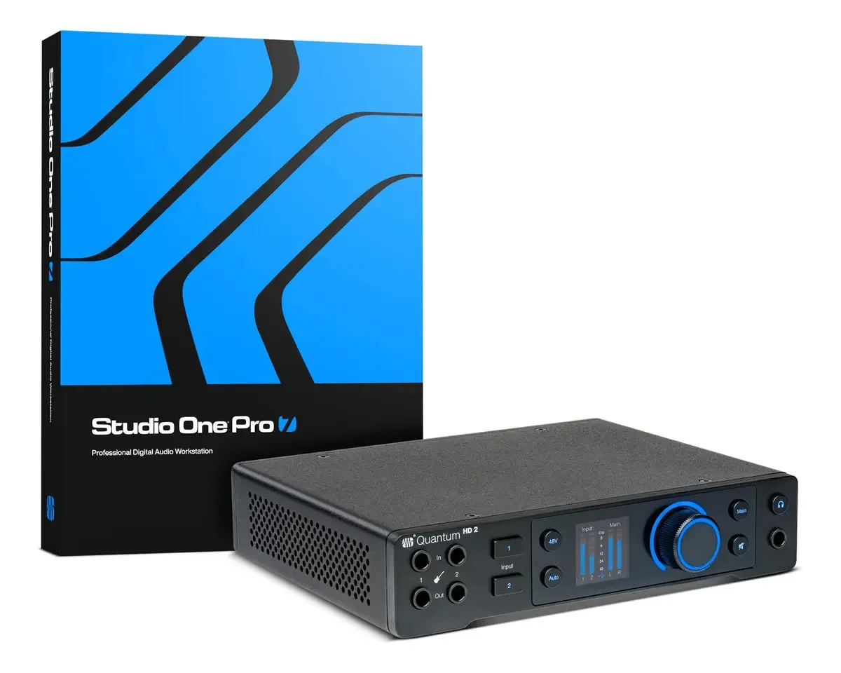 Interface De Áudio Presonus Quantum Hd 2 20x24 Usb-c Com Sof