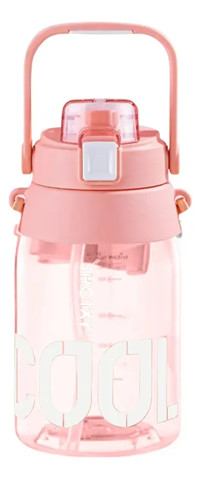 Garrafa esportiva, água, bebidas esportivas, cor rosa