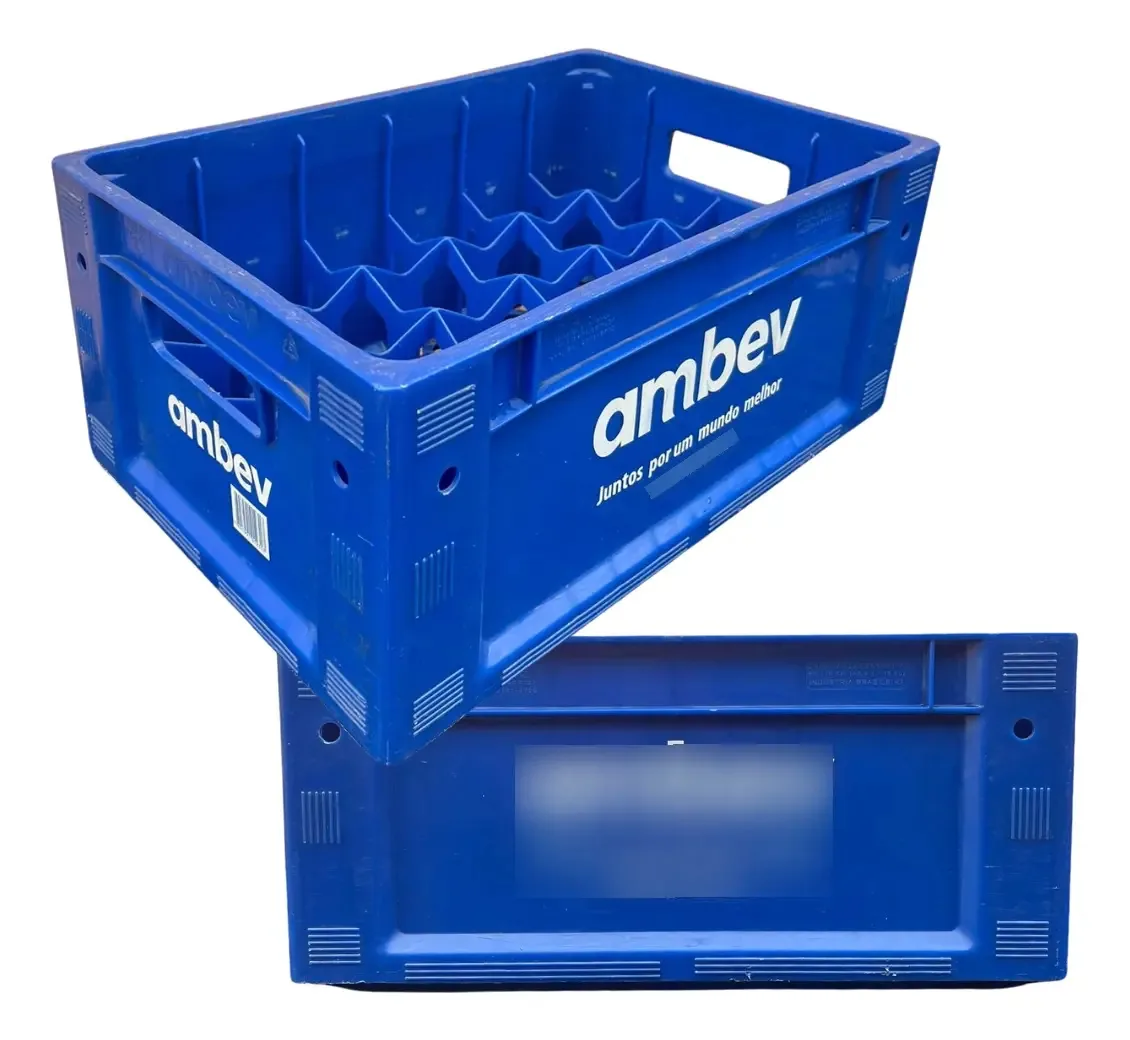 Engradado Cerveja 300ml Ambev Para 24 Garrafas Azul