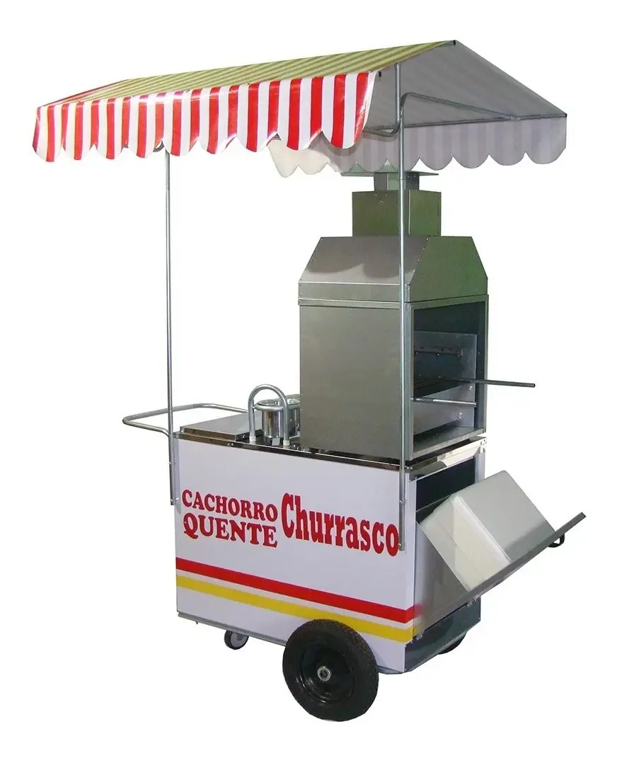 Carrinho Ambulante De Cachorro Quente , Churrasco Hot Dog