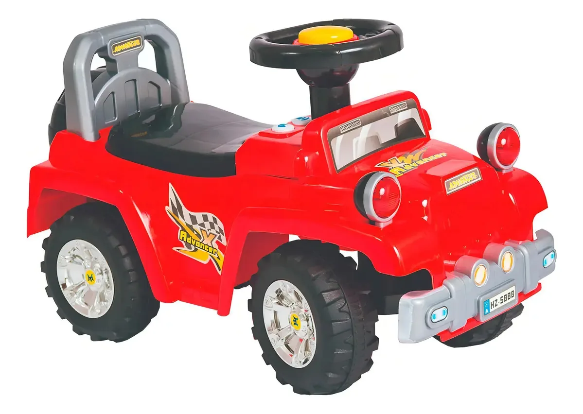 Andador Jipe Advancer Vermelho Infantil Unitoys