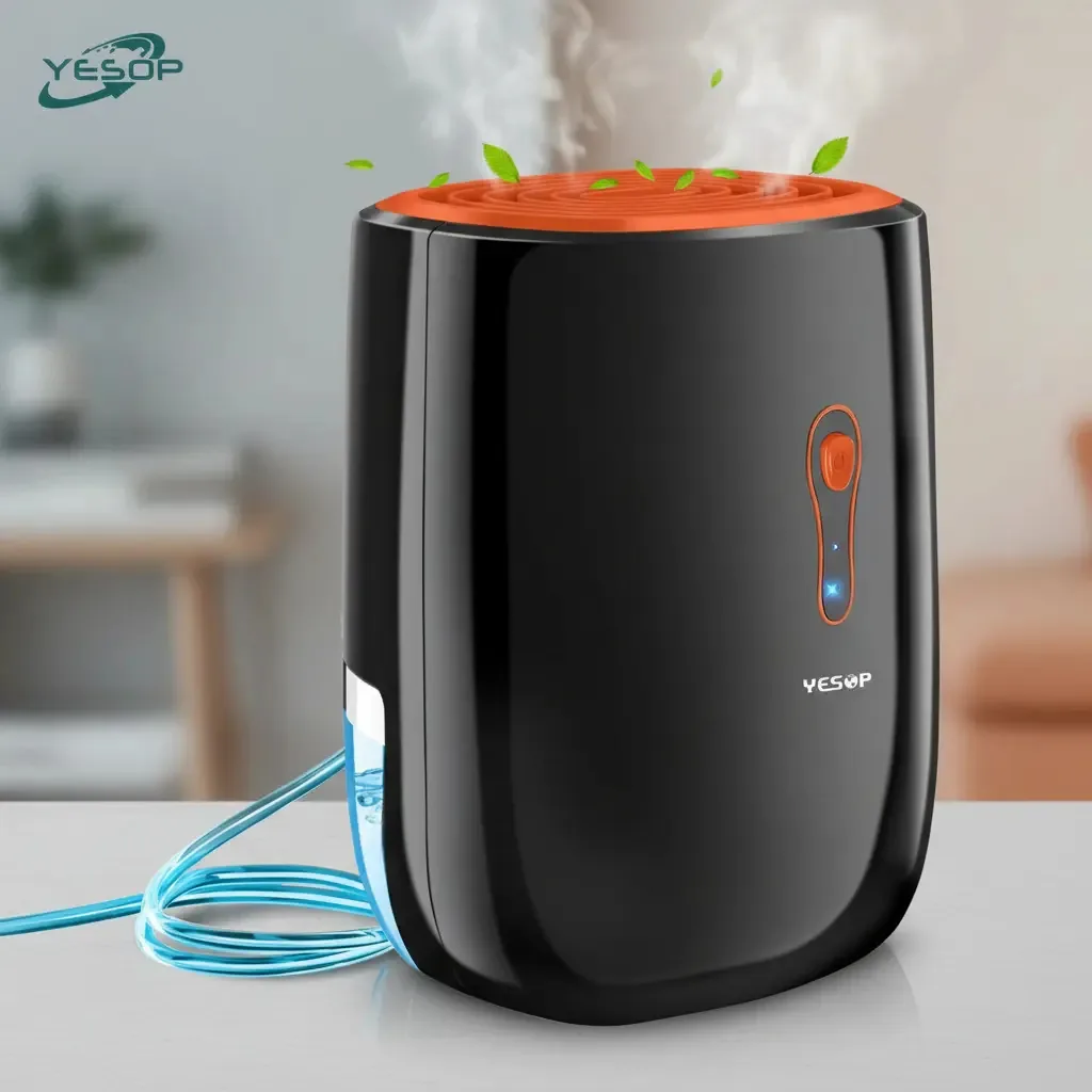 Mini Air Desumidificador 800ml Ambiente Antimofo Desumidificadores Eletrico Desumidificador De Ar Preto Yesop