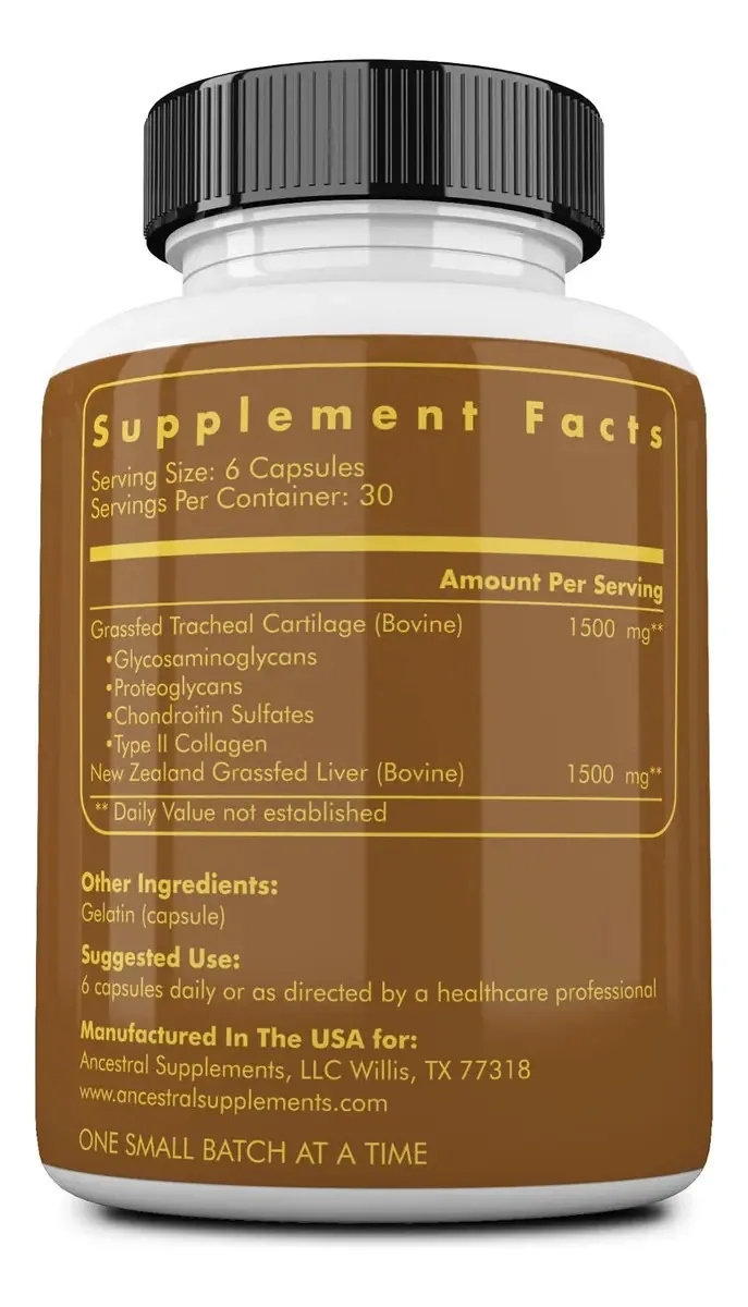 Suplementos Ancestrais Suplemento De Cartilagem Traqueal De