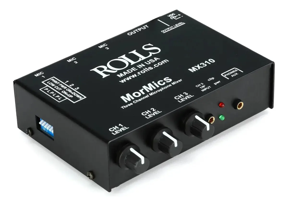 Rolos, 3 3 Cap. Microfone (mx310)