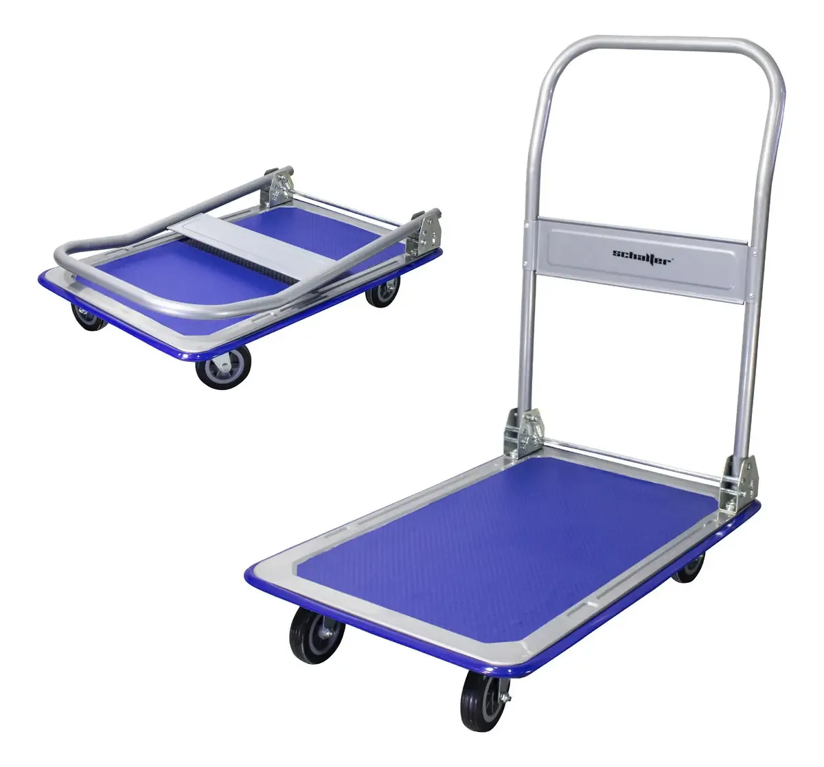 Carrinho de plataforma de carga dobrável 73x48cm 150kg Msi