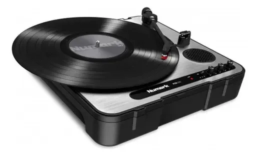 Mesa giratória portátil Numark PT01USB cor preta