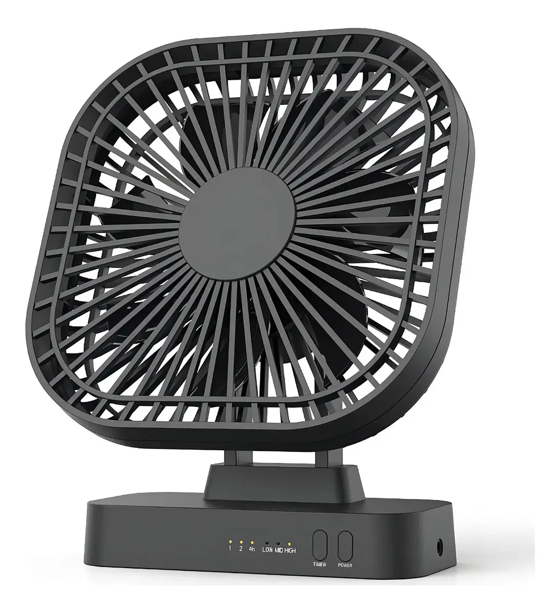 Ventilador alimentado por bateria AA Xasla de 5 polegadas, ventilador