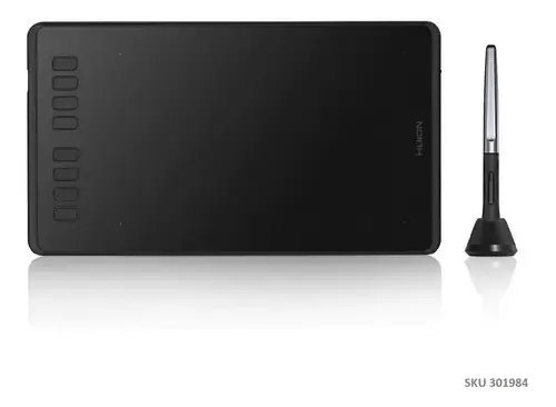 Tablet gráfico digital Huion H950p Inspiroy - preto