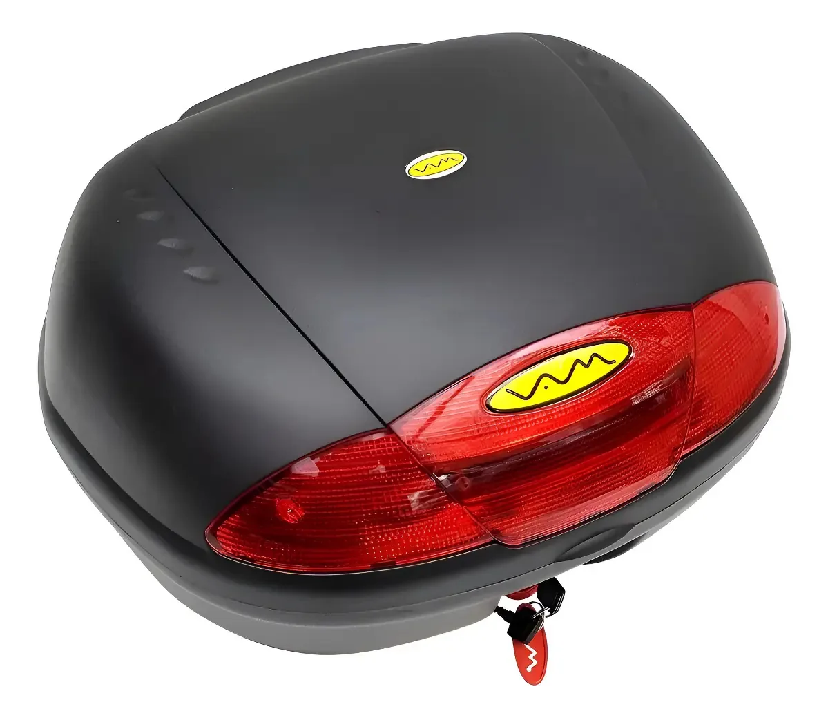 Baul/Storage Box 2 capacetes de motocicleta de 46 litros para 2 capacetes com base preta