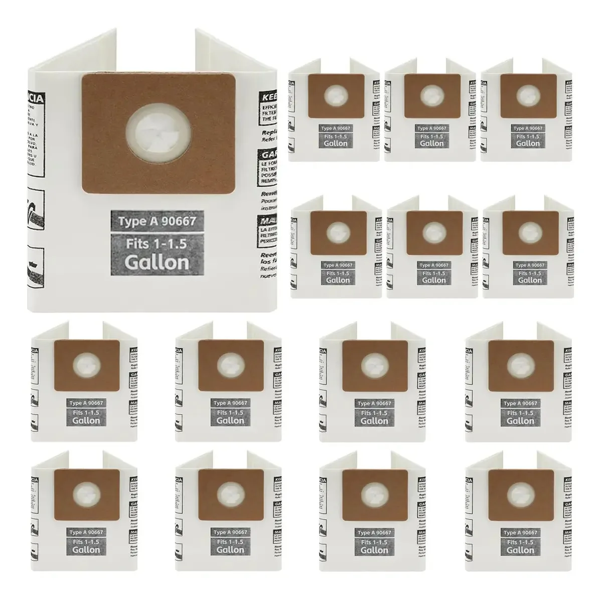 Pacote Com 15 Sacos De Filtro De Substituição Para Aspiradores
