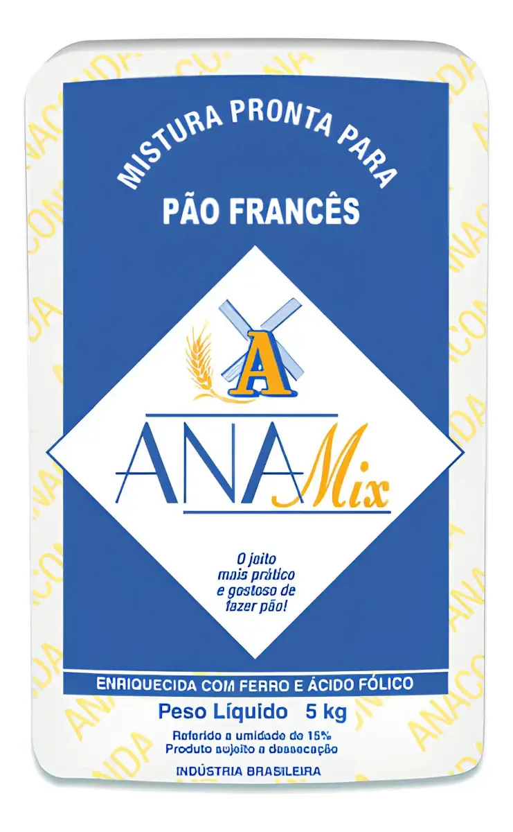 Kit C/ 2 Mistura Pronta Anamix Pao Frances 5kg Anaconda