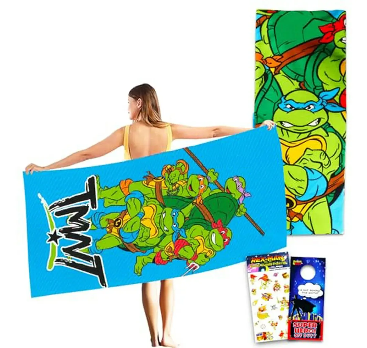 Toalhas de praia Ninja Turtle para crianças e crianças