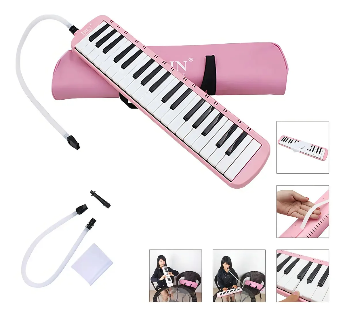 Escaleta Dolphin 37 teclas - rosa
