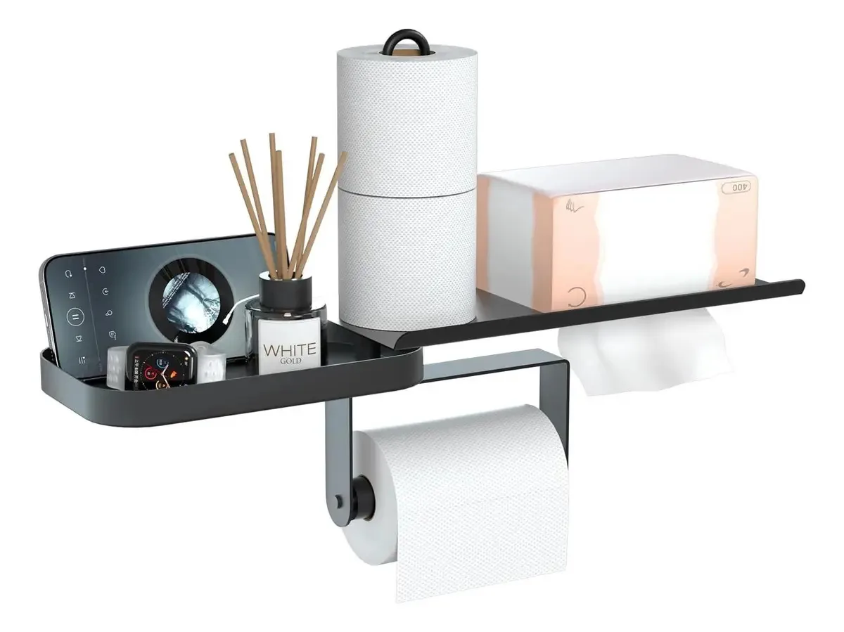 Suporte Para Parafuso De Papel De Papel Higiênico Clesoo Mon