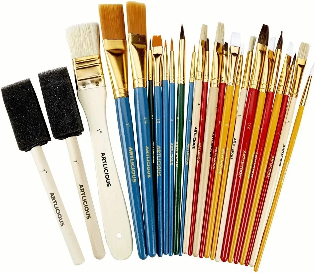 Conjunto de 25 pincéis de aquarela para pincéis de artistas