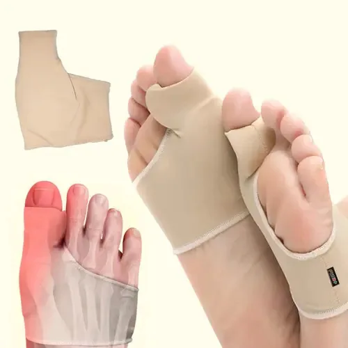 Conjunto de corretores de joanete Valgus Toe, 2 pares de cores, cor da pele, tamanho S