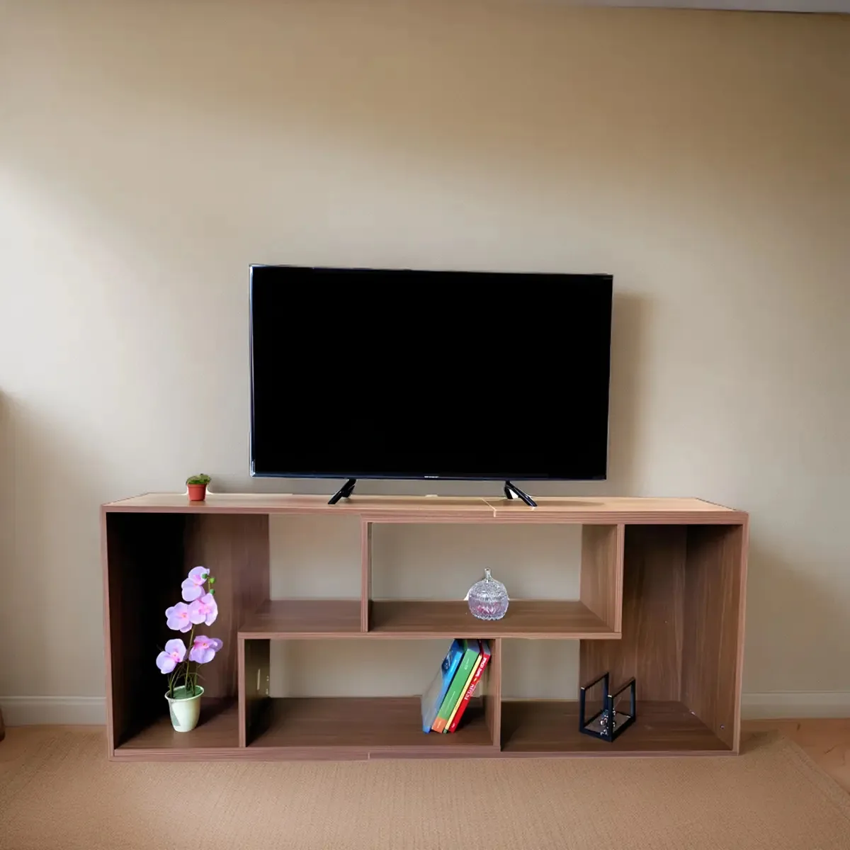 Mobiliário de TV moderno Decomobil - Centro de entretenimento - Black Walnut