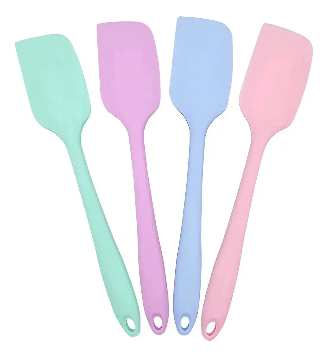 4 Espátulas de silicone Espátulas médias de silicone Espátulas de pastelaria Espátulas de cozinha significam decoração de pastelaria Suprimentos de pastelaria Espátulas