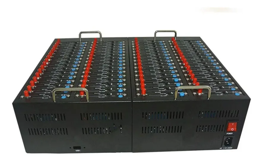 Fml 64 Slots Para Cartões Sim 3g Modem Com Módulo Simcom Sim5215 64 Portas Usb Interface Sms Stk Ussd At Command