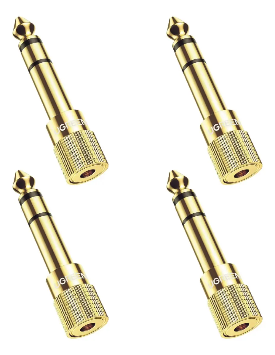 4 adaptadores de áudio Ugreen de 3,5 mm femininos e 6,3 mm masculinos 20503