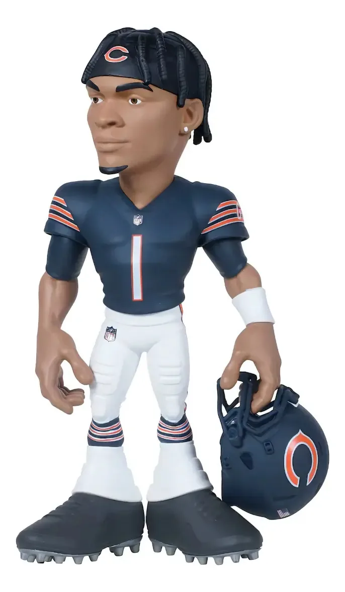 Figura de futebol americano do Bears Justin Fields Gamechangers